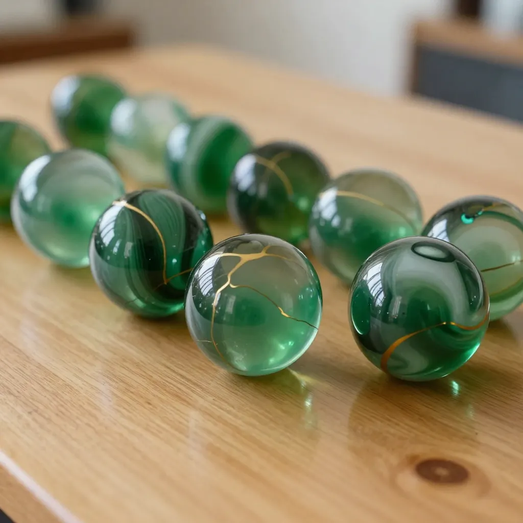 Glasobjekt i kylningsugn